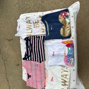Girls Colorful Graphic and Striped Tank Tops Lot